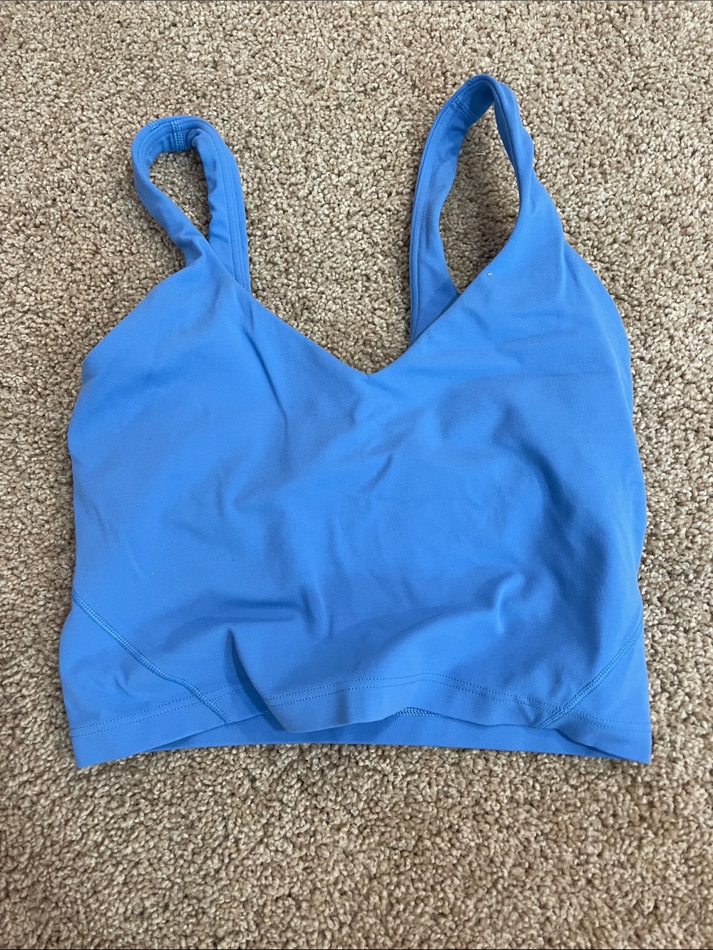 lululemon athletica Light Blue V-Neck Sports tank top